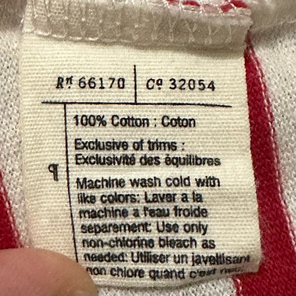 Anthropologie Pilcro and the Letterpress Red White Striped Top, Sz Large - Picture 12 of 13